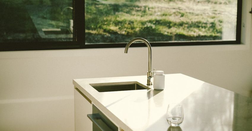 Biophilic Design - A kitchen sink with a window in the background
