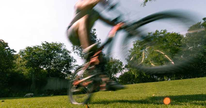 Low-Maintenance Garden - Many riding bicycle in garden